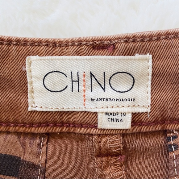 Anthropologie Shorts Chino Tan Camel Brown Casual Size 26 - Picture 7 of 7